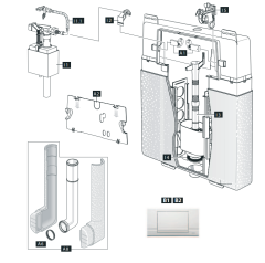 Schwab Concealed flushing cistern 190.xxx