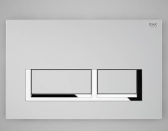 RAK Chrome Rectangular Geberit Flush Plate FS04RAKCPM Chrome finish
For use with concealed cistern only (FS12RAK)