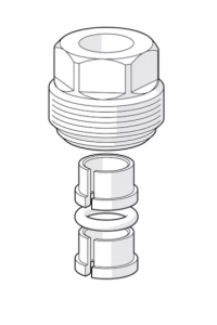 Connection nipple Oras 159684 for copper pipe 501076834