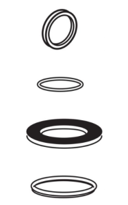 MEPA sealing set 590744, for concealed cistern Sanicontrol type A12/E11/E21/E31