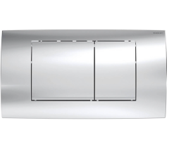 Geberit Twinline-30 Dual Flush Button and Rectangular Plate - Gloss and Matt Chrome Plated – Quality Toilet Spare Parts UK | My Toilet Spares