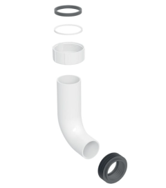 Geberit 242.306.00.1 flushing elbow with seals for AquaClean 8000plus
