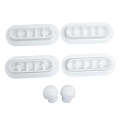 Haro 404492 Seat Buffer Pads for Toilet Seats White /  1001940000