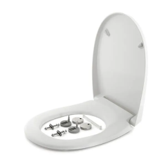 Bemis Click & Clean Classic Soft Close Quick Release Toilet Seat & Cover White 2320CNCTF000