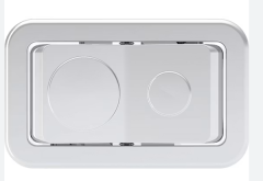 IFO / IDO 245.856.21.1 chrome dual-flush push button assembly