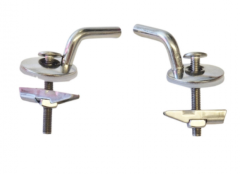 Restore the structural stability of your bathroom fixtures with this authentic Duravit DuraStyle Toilet Seat Hinge Set (Part No. 0061751000). Rather than replacing an entire, perfectly intact toilet lid when a mount fails, this precision-engineered replac