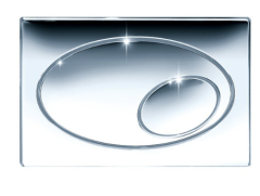 JOMO 102-000000033 Classic 2 Dual Flush Plate in a glossy chrome finish