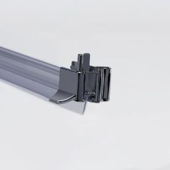 Seal straight incl . Sealing lip ( FAD 2 pieces) Colour: chrome For glass thickness : 6 mm Length: 1200 mm