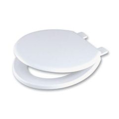 Wirquin Emerald seat and cover with colour matched plastic hinge - White -SEM11WH
