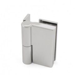 Shower door hardware "Berta" for wall-glass in chrome lift