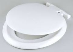 Sonata seat and cover with top fix stainless steel hinge - White SSO15WH