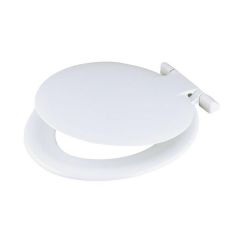 Celmac.SSA12WH.Saxon.Seat.Wht.cw.S/S.Hinge...