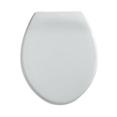 Twyford Option Bravo Standard Close Plastic Hinge Toilet Seat & Cover White ST2810WH