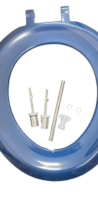Twyford Avalon WC seat ring, barrier-free-BLUE ** seat has small chip as shown**