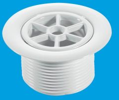 McAlpine STW70WH 1½" x 70mm Standard Waste With Grid White Plastic