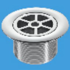 McAlpine 85mm Shower Trap Grid Chrome Plated Plastic STW85CP