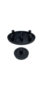 CONTOUR 21 RAIL & HANDLE END CAP CHRCOAL SV114RN