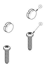 IDEAL STANDARD GEN 4 HINGED ARM SCREW & CVR PACK POLS/S SV117my