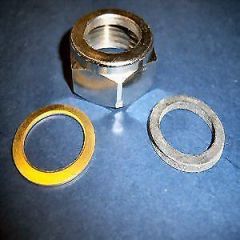 Ideal Standard Spares CHROME 1"BSP CAPNUT WITH BRASS&RUBBER SV359AA