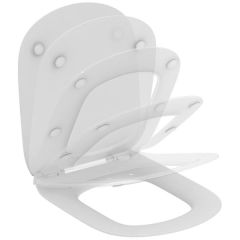 Ideal Standard Tesi New Thin Toilet Seat & Cover, Soft-Close T352701