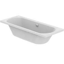 Tesi Double Ended Bath 170 x 70 White No Tap Holes Idealform Plus+