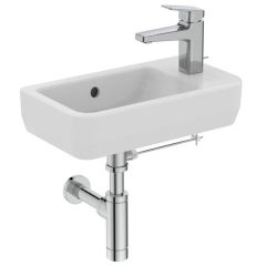 Ideal Standard  Ideal Standard i.life S 45cm guest washbasin, 1 taphole, right hand  T518601