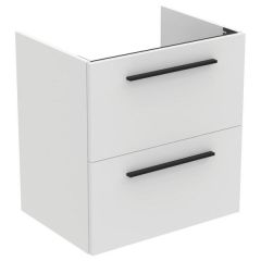 Ideal Standard  Ideal Standard i.life A 60cm wall hung vanity unit with 2 drawers (separate handles required), quartz grey matt  T5255NG