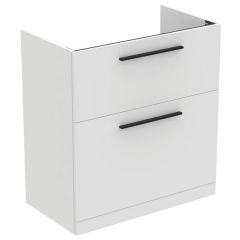 Ideal Standard  Ideal Standard i.life A 80cm floor standing vanity unit with 2 drawers (separate handles required), greige matt  T5274NH
