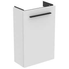 Ideal Standard  Ideal Standard i.life S 41cm guest washbasin unit with 1 door (separate handle required), matt white  T5296DU