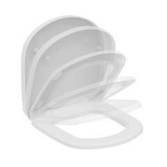 Ideal Standard T679901 Slow Close Seat and Cover with Soft Closing Hinges and Fittings - Short Projection J5234