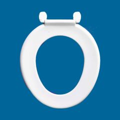 Toilet seat Armitage Shanks Toilet Bakasan toilet seat  with stainless steel rod and chrome plated pillar hinges S406601