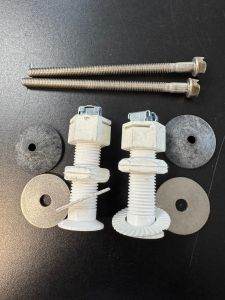 Toilet spare Plastic bolts and washer 336252