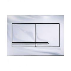 Top operated 3/6l dual fl ush/push-button: Bright chrome palstic, rectangular GB1921102081