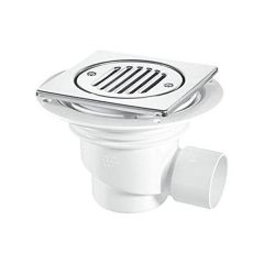 McAlpine Stainless Steel Square Shower Gully 50mm X 130mm TSG1T6SS