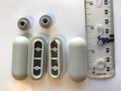Universal Grey Toilet Seat Buffers MTS000122
