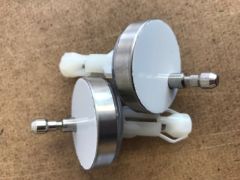 Chrome Universal Top Fixing Toilet Seat Hinges for most Toilet Seats