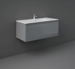 RAK Joy Uno Wh 1 Drawer Vanity 100Cm In Urban Grey UNOWH100UGY Bathroomsuites