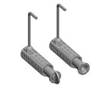 V-Fit mounting kit , 135 mm 310892 wall hung Pan Fixings-Fittings for Hung a wall hung Pan secured onto the wall 310892 / 8693405495636
