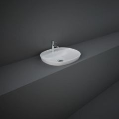 RAK Variant Oval Drop-In Wash Bsn 50Cm 1Th VARDI25001AWHA Bathroomsuites