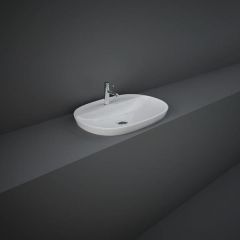 RAK Variant Oval Drop-In Wash Bsn 60Cm 1Th VARDI36001AWHA Bathroomsuites