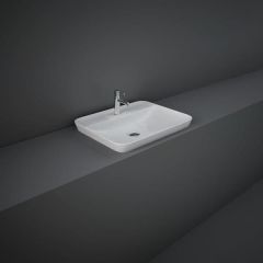 RAK Variant Rectangular Drop-In Wash Bsn 55Cm 1Th VARDI55501AWHA Bathroomsuites