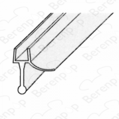 Villeroy & Boch Subway PGR60450470009 bent afwaterprofiel, 200cm, 6mm