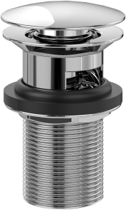 Villeroy & Boch Universal Fittings Push-Open waste lockable drain valve  chrome TVP00000301061