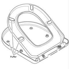 Villeroy & Boch buffer set for Toilet Sseat and lid / Cover  92236800