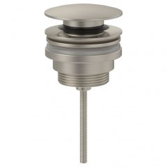 Villeroy & Boch Universal Push Open Basin Waste - Brushed Nickel Matt TVP00000302064