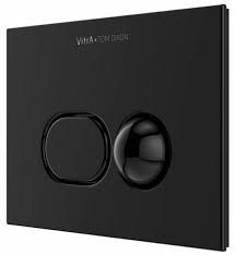 Vitra Liquid Control Panel  Dual Flush Plate Glossy Black 740-2101