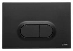 Vitra Concealed Toilet Origin Control Panel Flush Plate  Black-Glass 740-1601