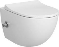 Vitra Sento Rim-ex Drainless Wall Hung WC with Integrated Tap 7748B003-1684