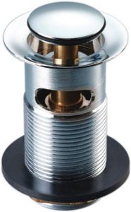 Wirquin 30 - WASTE C50530 BRASS DOME SPRUNG BASIN WASTE CP -WBK95WC