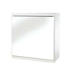 Croydex WC257122 1-Dr Self Ass Cabinet Wht